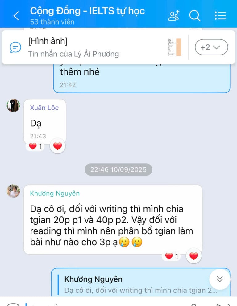 Tham gia cộng đồng Học Viên Pro và nhóm Cô Phương IELTS - Hỗ trợ tự học